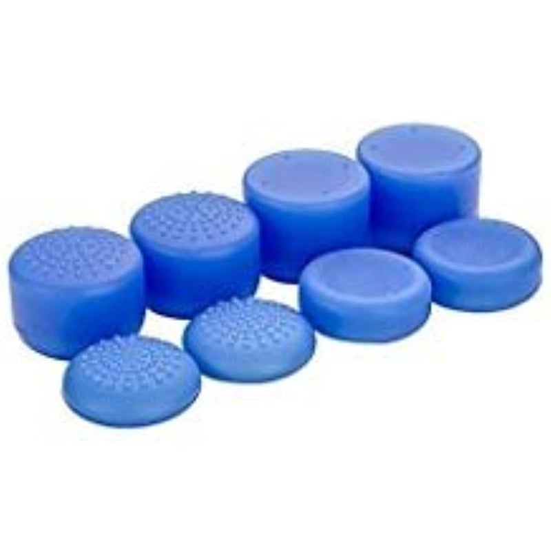 Ambertown Pack of 8 pcs Analog Controller Gamepad Raised Antislip Thumb Stick Grips Thumbsticks Joystick Cap Cover for PS5, PS4, PS3, Switch Pro, Xbox one, Xbox 360, Wii U, PS2 Controller (Blue) - Image 1